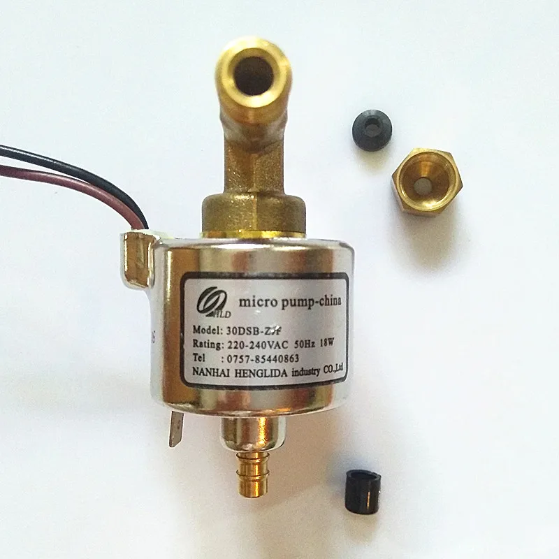 

Steam cleaner electromagnetic pump model 30DCB-ZJF voltage 110-120VAC-60Hz-220-240VAC-50-Hz power 18W