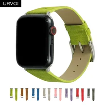 URVOI ремешок для apple watch band series 5 4 3 21 искусственная кожа наручный для iwatch Удобный прочный дизайн с пряжкой 38 42 40 44 мм