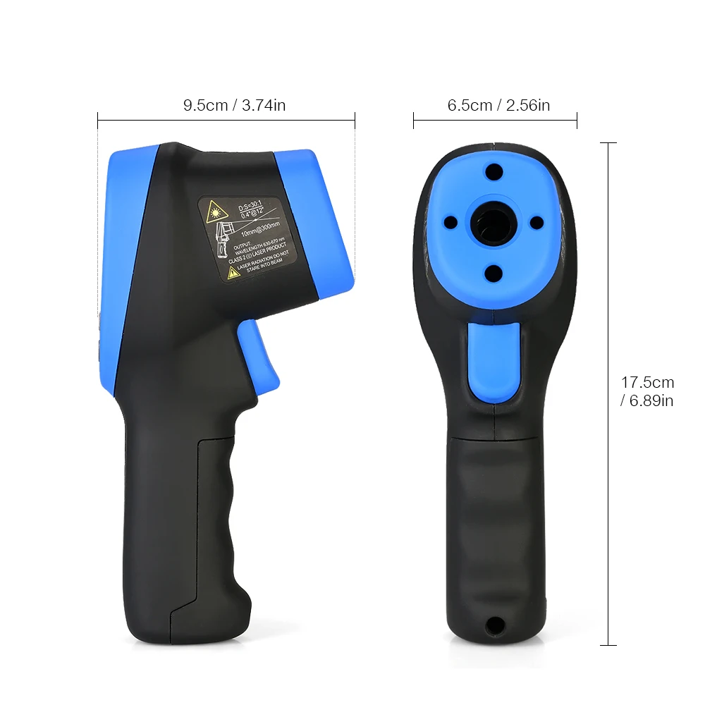 Ручной бесконтактный-50~ 1500 C Двойной лазерный цифровой инфракрасный термометр 30: 1 измеритель температуры пирометр термометр