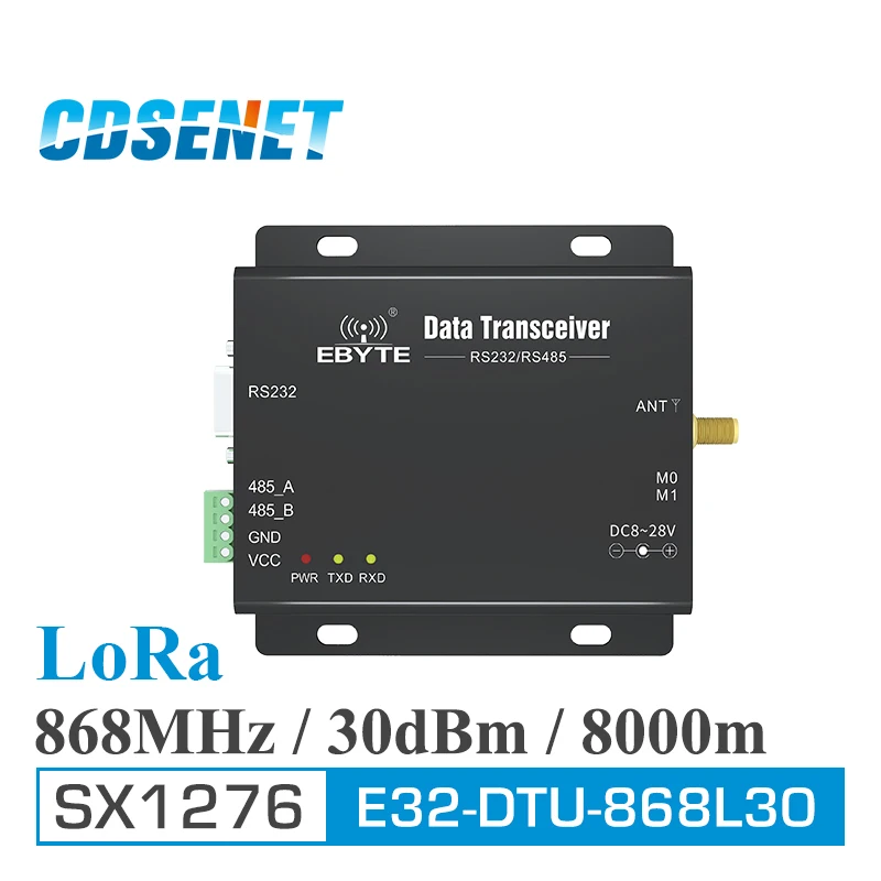 868 MHz LoRa SX1276 RS485 RS232 rf transceptor E32-DTU-868L30 CDSENET uhf módulo RF DTU inalámbrico transmisor receptor - 1