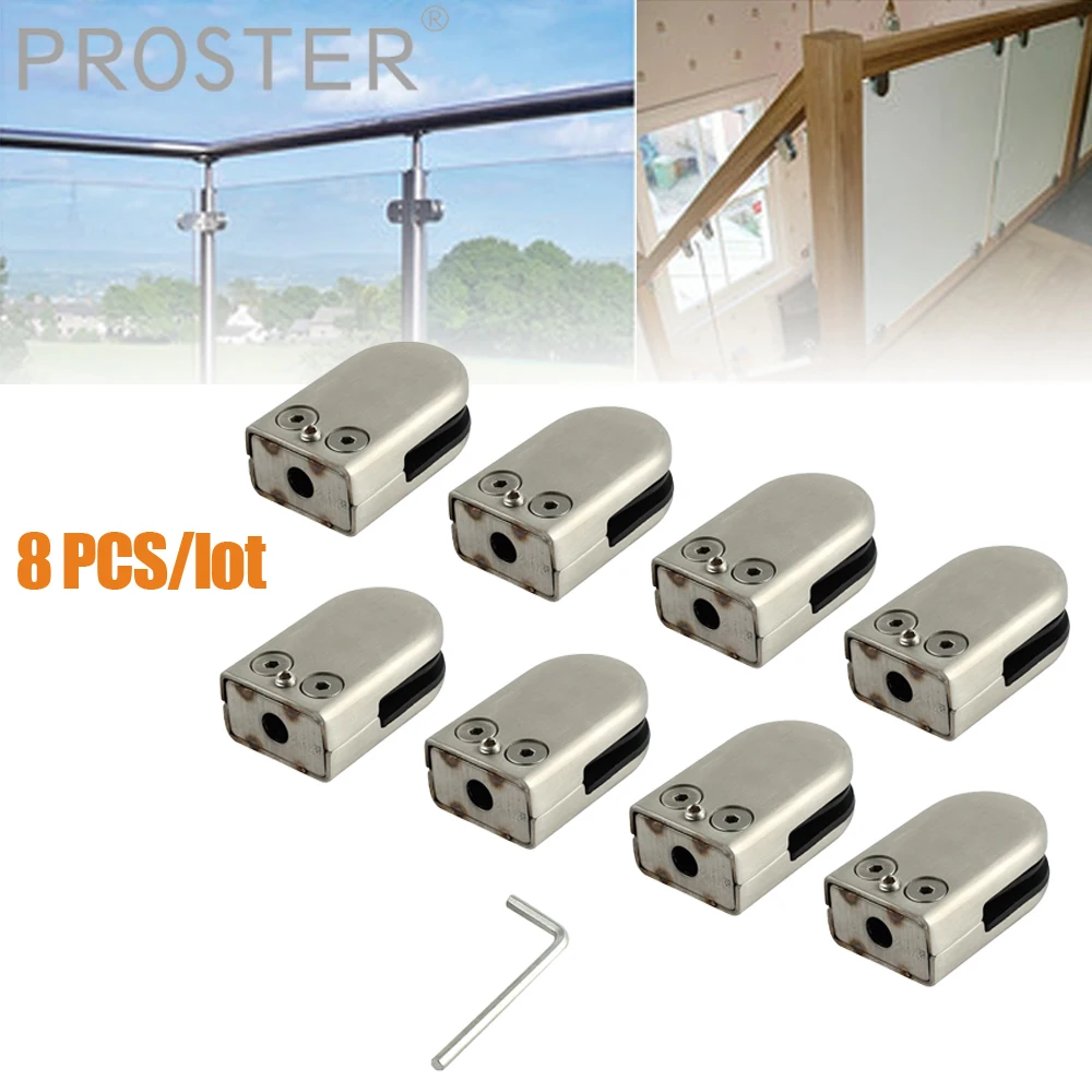 Зажим Proster из нержавеющей стали 304 8 шт. зажим для перила балюстрады лестницы 6 10 мм
