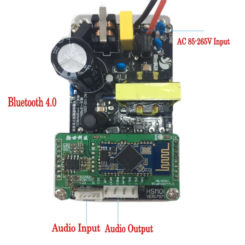 AC 110V 220V TPA3116 2*60W Bluetooth усилитель плата 2,0 канальный стерео цифровой аудио усилители