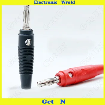 

50pcs 4mm Banana Plug Jack Copper Free Solder Stackable Screw Wiring H-2016