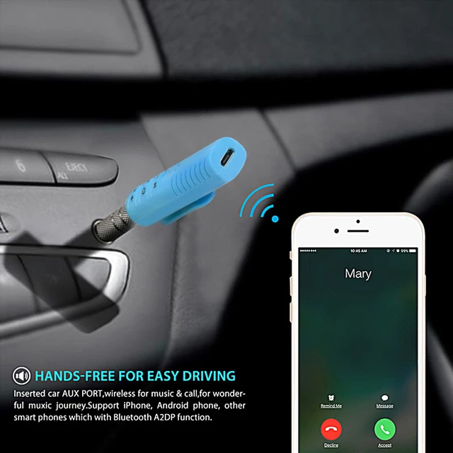 35mm Jack Bluetooth Speaker Headphone Car Stereo For Audi A3 A4 B6