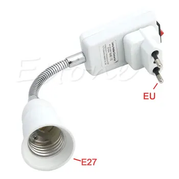 

E27 LED Flexible Light Bulb Lamp Holder Extension Adapter Converter Screw Socket Popular