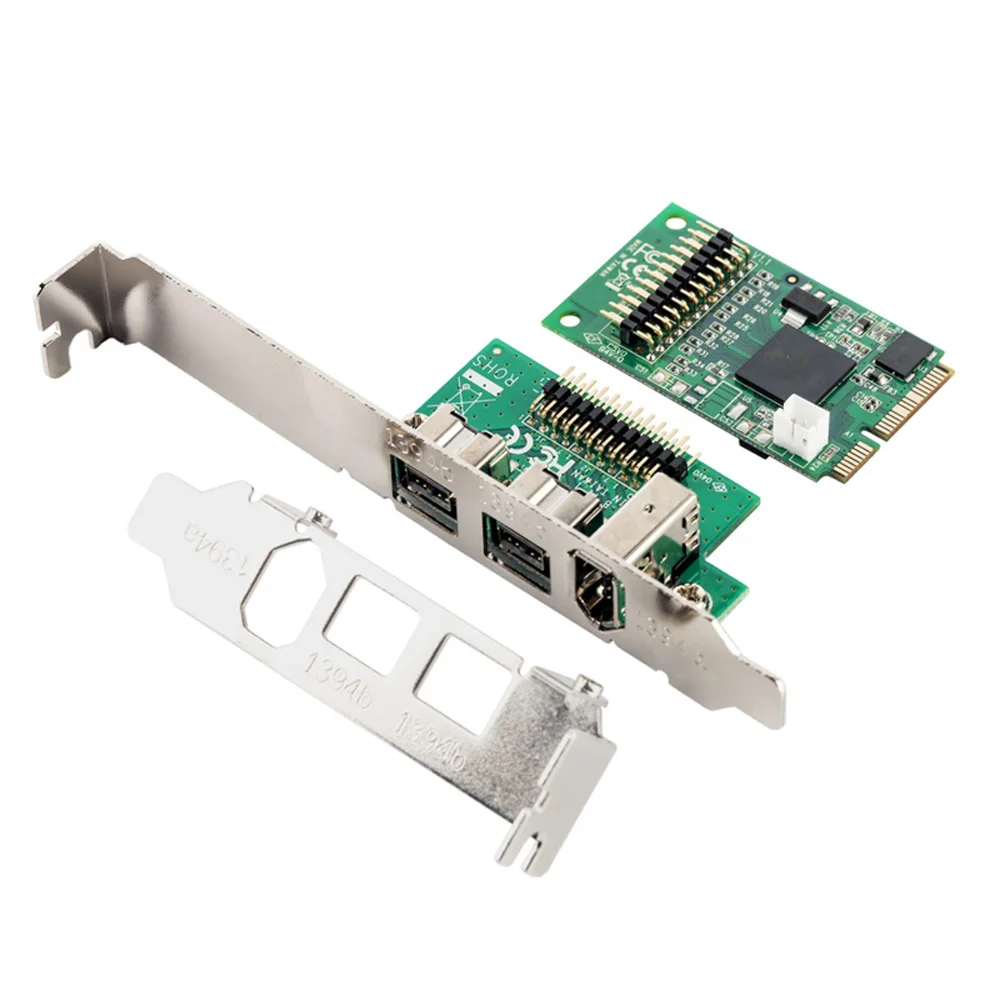 

Iocest Mini PCI Express 1 порт Firewire 1394A и 2 порта s 1394B карта