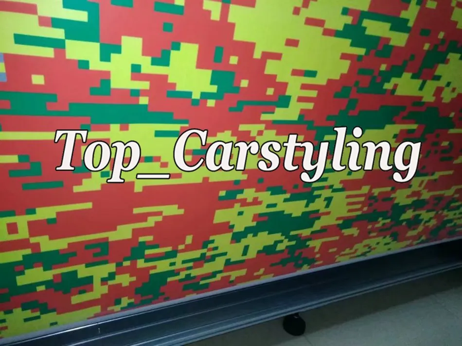 pixed camo digital Tiger car wrapping covering with air bubble free (11)