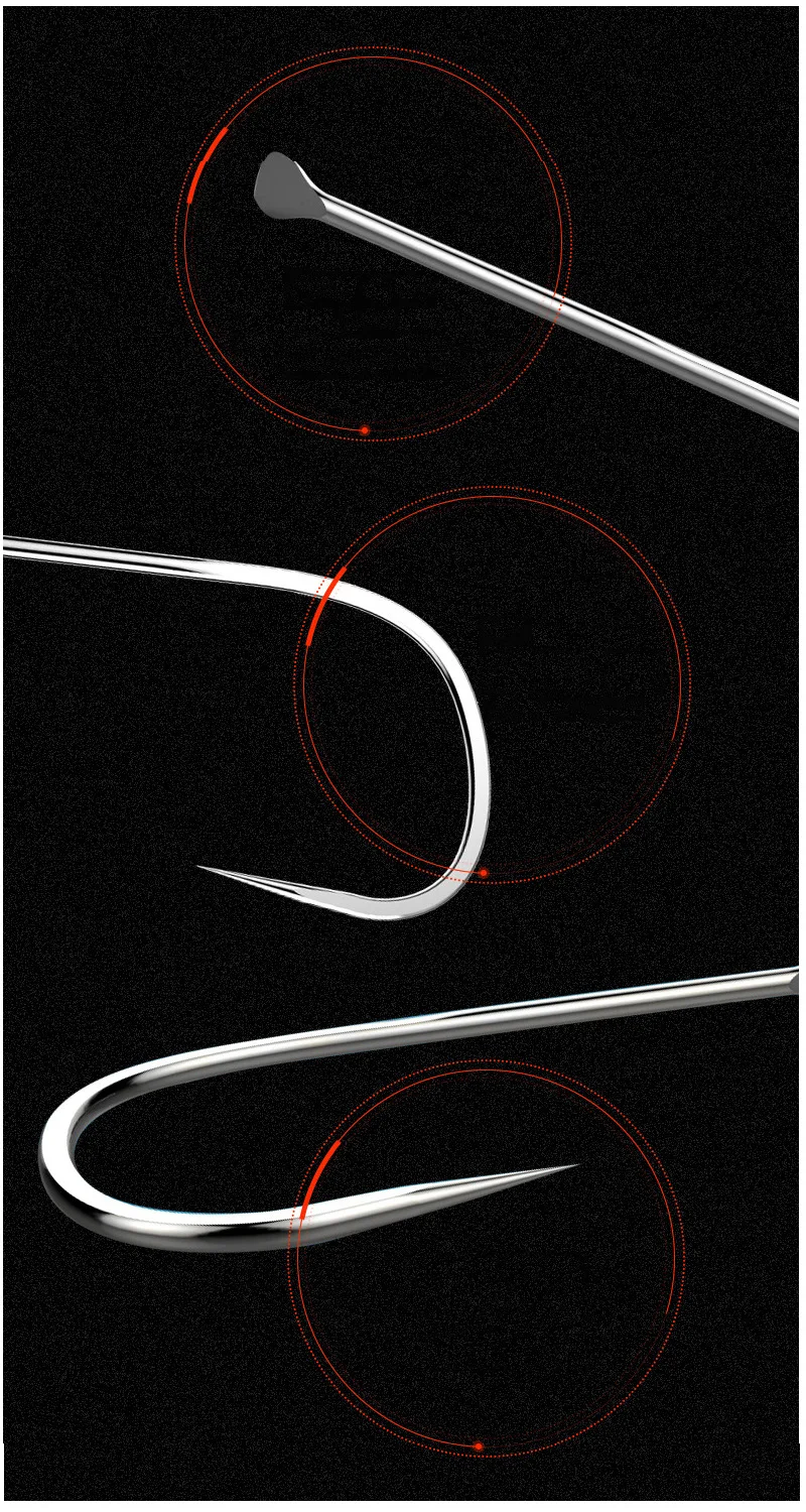 50 шт./лот рыболовные крючки без колючки из высокоуглеродистой стали, крючки для карпа с колючей спинкой, японские рыболовные снасти для пресной воды