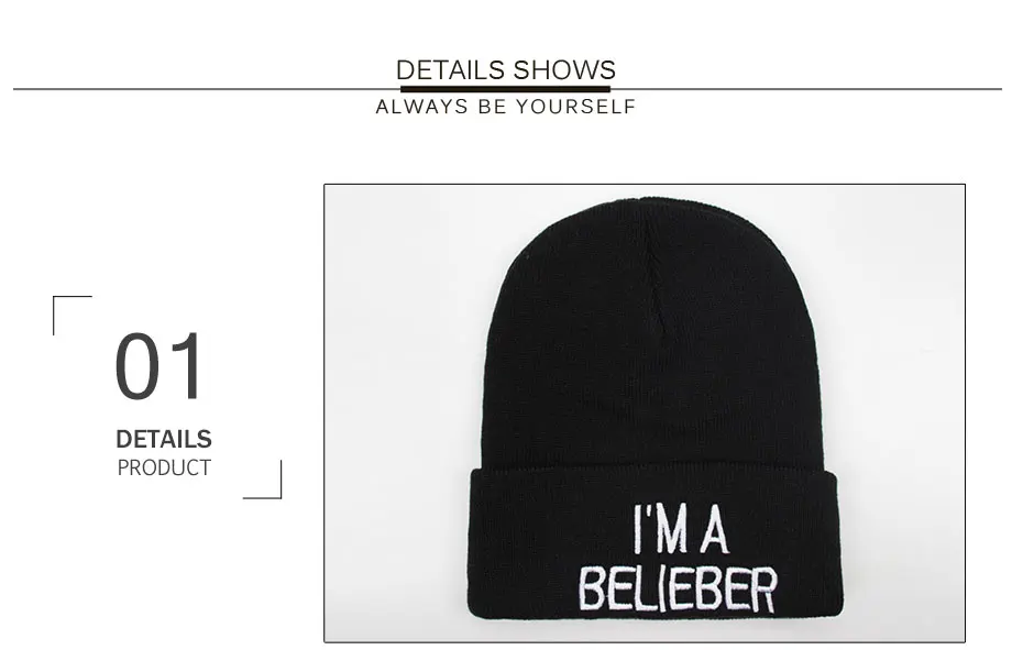 Unisex Winter Beanies For Girls Embroidery Soft And Warm (3)