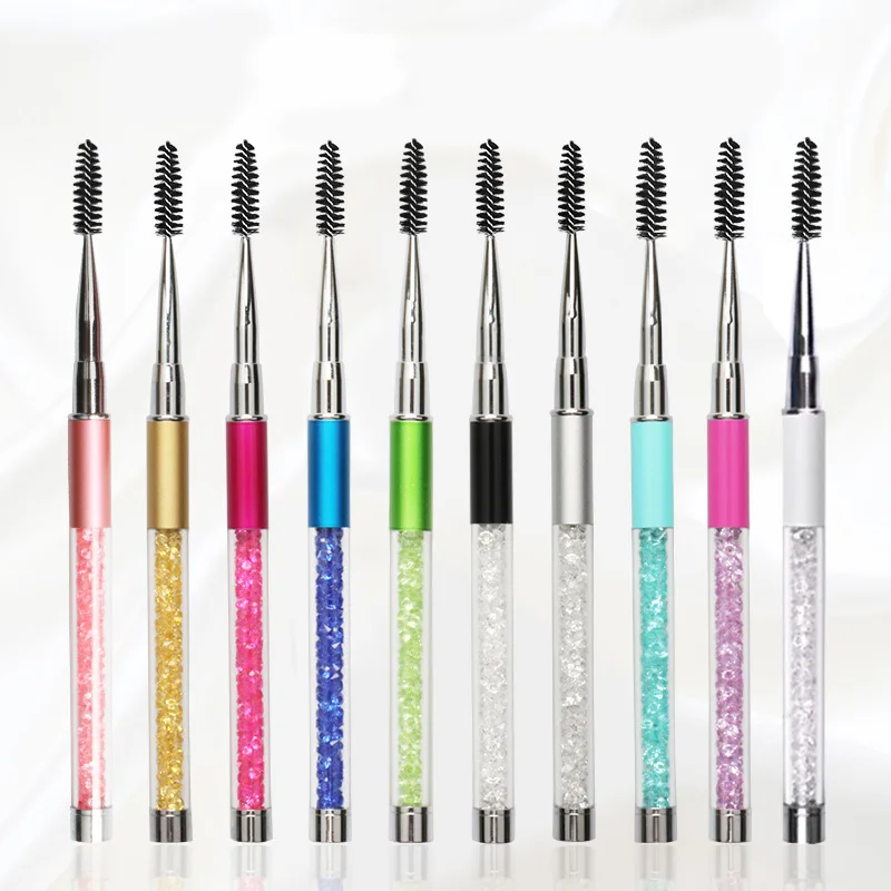

Reusable Eyelash Brush Cosmetic Mascara Wand Applicator Spooler Makeup tools Pen Brow Brush blending eye Eyebrow Brush kit