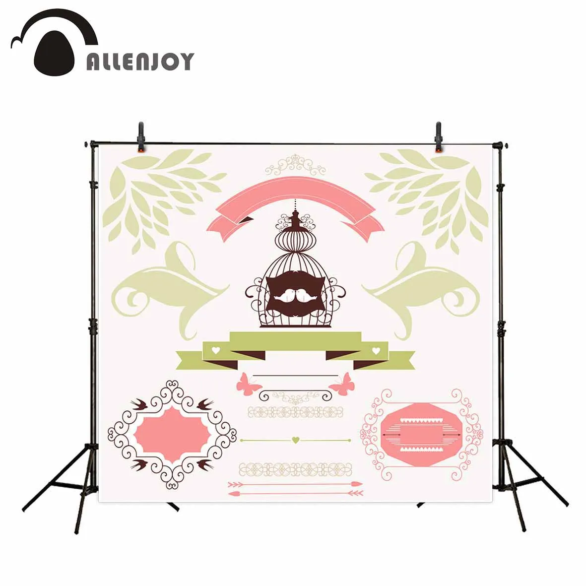 Allenjoy Photographic Background Banner Cartoon Customize Love