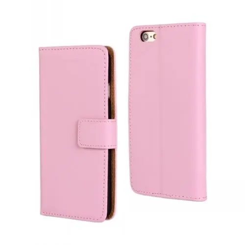 Чехол для iPhone 7 6 6 S плюс Чехол Коке кожаный бумажник основа Etui принципиально Капа для iPhone7 6 Plus SE 5S 5C 5 s 4 4S Capinha Hoesje - Цвет: Розовый