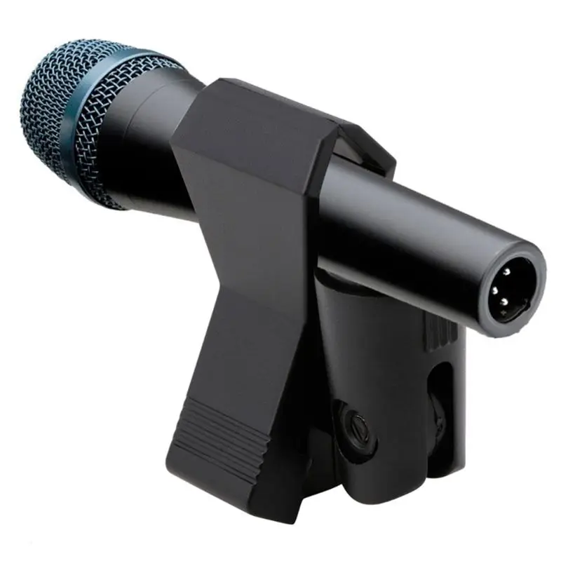

Flexible Microphone Mic Stand Accessory Plastic Clamp Clip Holder Mount Black Drop Shipping Support
