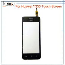 Черный ЖК-дисплей панель экрана для huawei Ascend Y330 U00 U01+ 4," сенсорный экран дигитайзер стекло сенсор Замена сборки