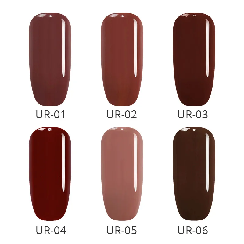  UR SUGAR 7.5ML Holographic Glitter Caramel Color Red Color Soak Off UV Gel Polish Varnish Base Top 