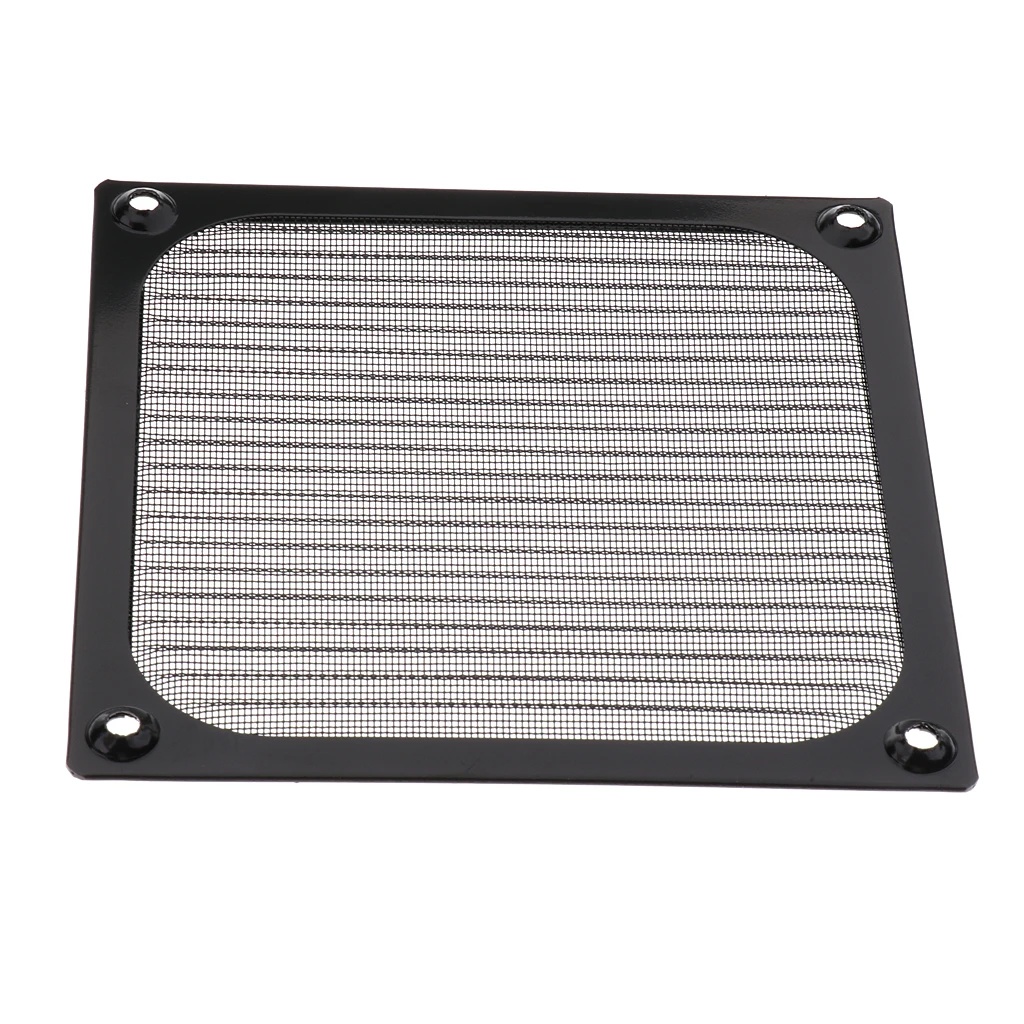 5 pack of PC Aluminum 120mm Computer Fan Cooling Dustproof Dust Filter Shield Case Aluminum Grill Guard Black