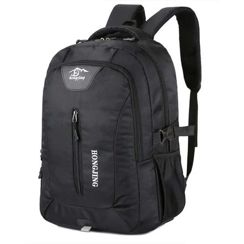 Женские Наплечные сумки для спортзала, для активного отдыха, для альпинизма, нейтральные рюкзаки для путешествий, для студентов, Большой Вместительный холщовый рюкзак - Цвет: black