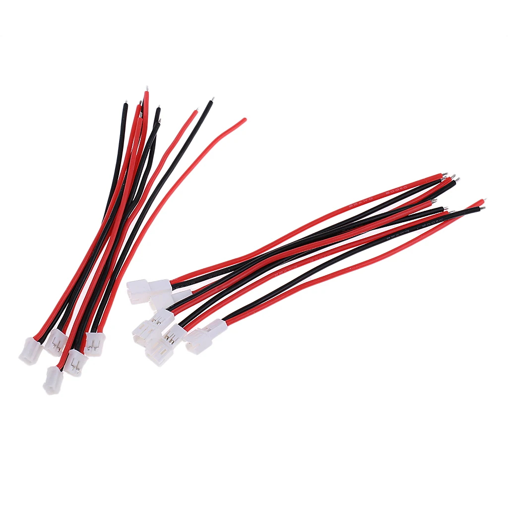 10Pcs/Set RC Upgrade Parts 55mm JST-PH 2.0 Connector Wire Cable Line Adapter  Lipo Battery JST 2 Male Female Socket Cable  