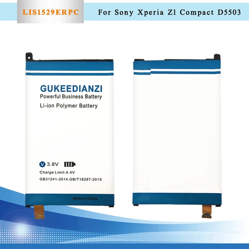 

GUKEEDIANZI LIS1529ERPC Cell Phone Polymer Replacement Battery 2300mAh For Sony Xperia Z1 Compact Mini Z1mini D5503 M51w SO-04F
