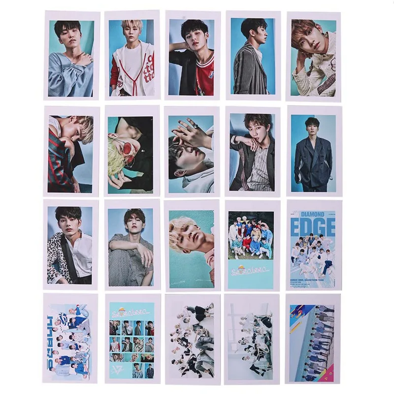 

Hot Sale 20pcs/set Pop Seventeen Album LOMO Cards K-POP New Fashion Self Made Paper Photo Card