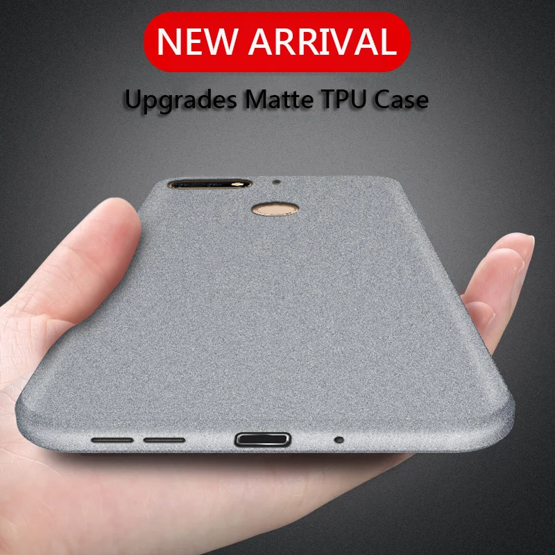 Ultra Thin For Huawei Honor 10 9 lite Rugged 3D Soft TPU Sandstone Matte for Y3 Y5 Y7 Y9 Prime 2017 Y6 II Pro 2018 Cases |