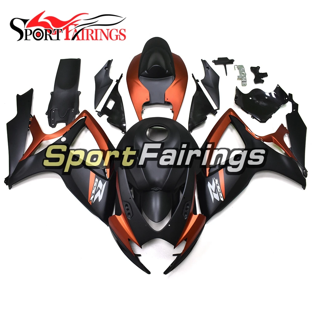 

Injection ABS Plastic Motorcycle Fairing Kit For Suzuki GSXR600-750 GSXR750 K6 06 07 2006 2007 Bodywork Cowling Orange Black