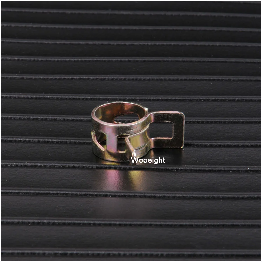 10 Pcs 10mm Vacuum Spring Band Type Fuel Oil Water CPU Hose Silicone Clip Pipe Tube for Band Clamp Metal Fastener Assortment Kit (6)
