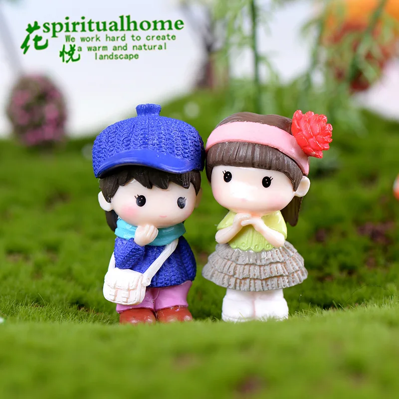 2pcs Next Door Lovers Moss Micro Landscape Zakka Mini Resin Handicraft Decor DIY Micro Landscape Garden Decor Miniature Craft