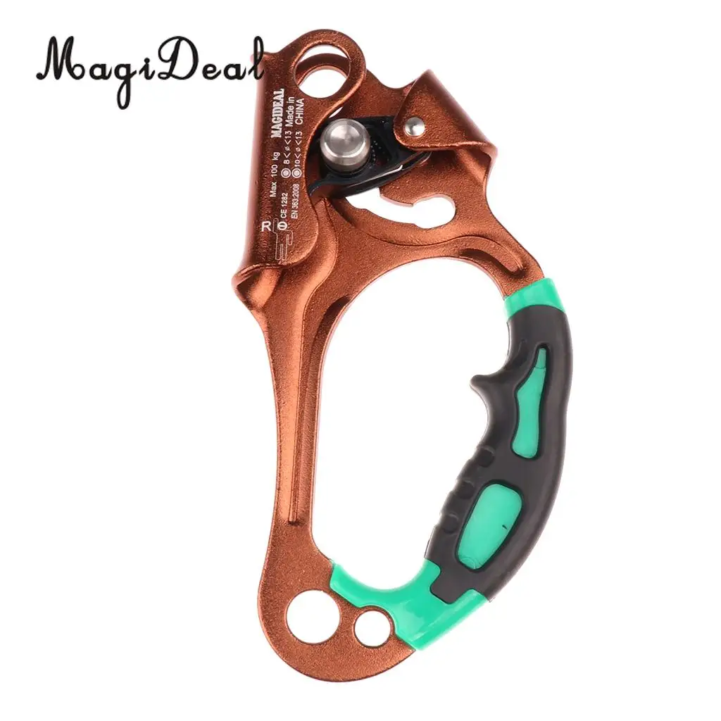 

MagiDeal Right Hand Ascender Handheld Riser 8-12mm Rope Mountaineering Rock Climbing Tree Carving Rescue Equipment