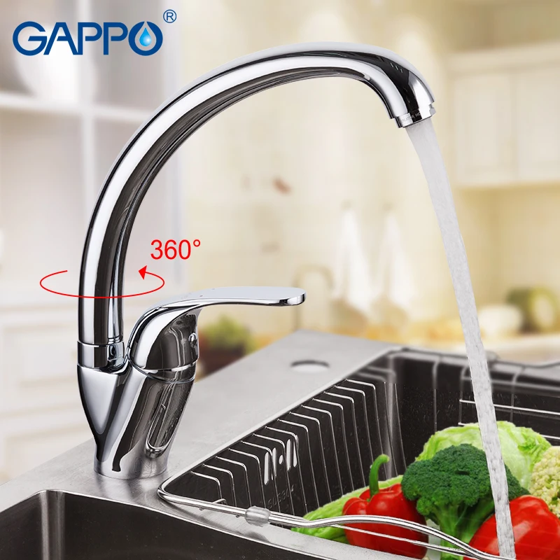 GAPPO смеситель для кухни хромированный кухонный кран раковины Смеситель