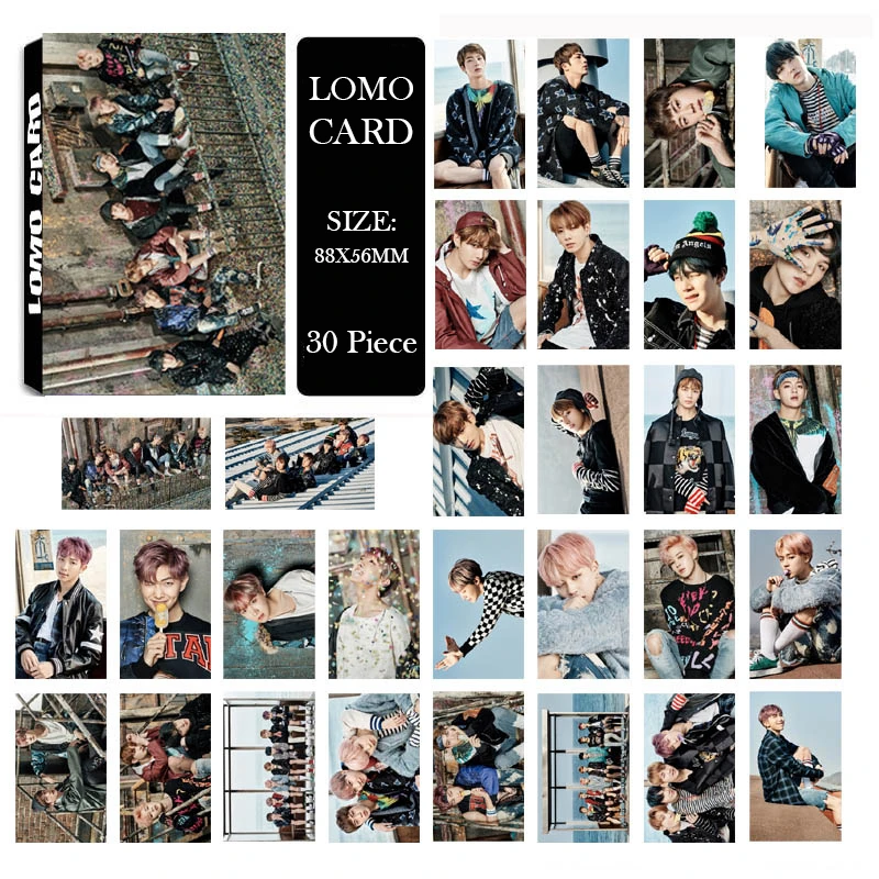 LOMO Card KPOP BIGBANG/EXO/BLACKPINK/GOT7/IKON/RED VELVET/SJ/NCT127/IZONE/TXT/TWICE/MONSTAX/Album Small Cards Photo Photocard