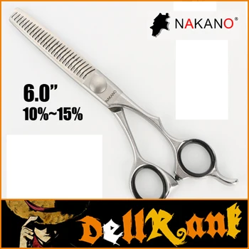 

Japan Original "NAKANO" Scissors 6 Professional Barber Hairdressing Salon Scissors 440C High Quality Hair Thinning Shears MS-15