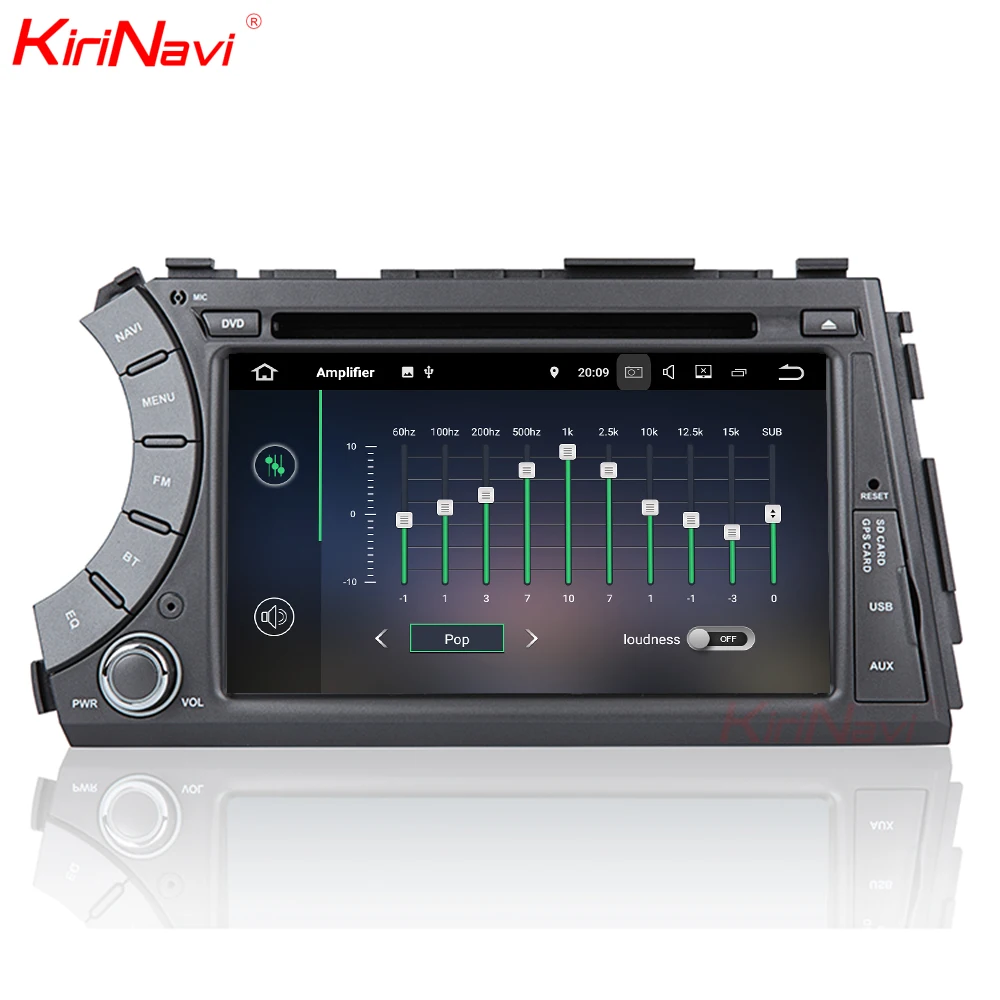Clearance KiriNavi Android 7 1 Car DVD For Ssang Yong SsangYong Kyron / Actyon Sports 2005-2013 GPS Radio Stereo multimedia WIFI 3G sw bt 2