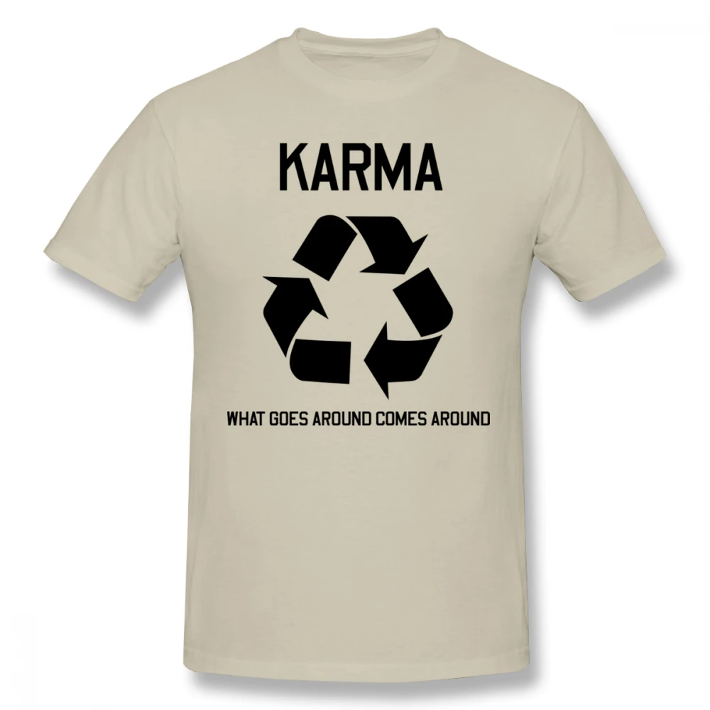 

Buddhism Karma Afterlife T-shirt For Men Plus Size Digital Print Couple Shirt