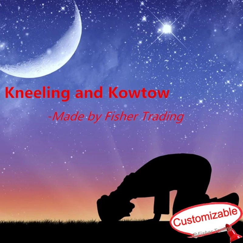

real life room escape game prop, kneeling and kowtow, ancient eastern ceremony game prop
