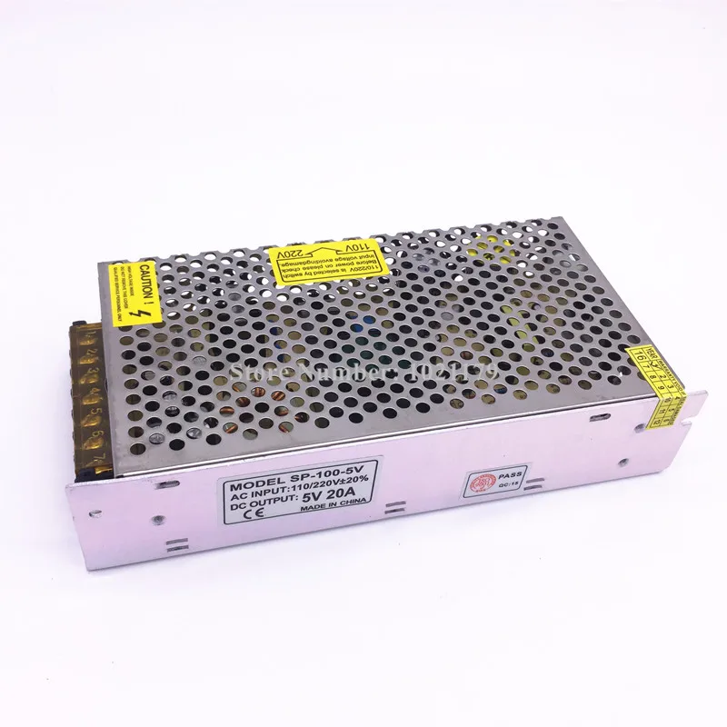 

High quality 5V 20A 100W power supply switch 20A AC 110V / 220V - 50V power supply transformer