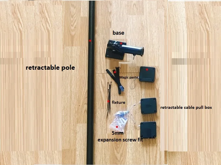 HTC_vive_vr_helmet_retractor_hanger_free_telescopic_2.6m_suspension_bracket
