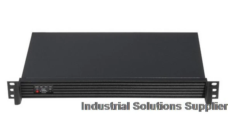 

NEW 1U short firewall industrial rack call center aluminum panel soft routing chassis ITX plate