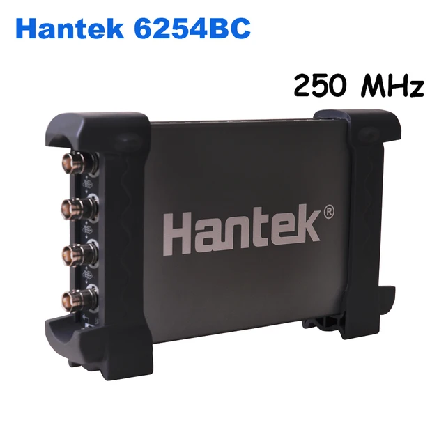 Best Price Hantek 6254BC 250MHz Portable Digital USB Oscilloscope for Computer Tablet PC 4CH 64K 1GSa/s 2mV-10V/DIV Input Sensitivity