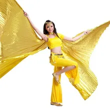 Высокое качество Египетский открытие Isis танец живота крылья танцевальные аксессуары крылья без палки абсолютно