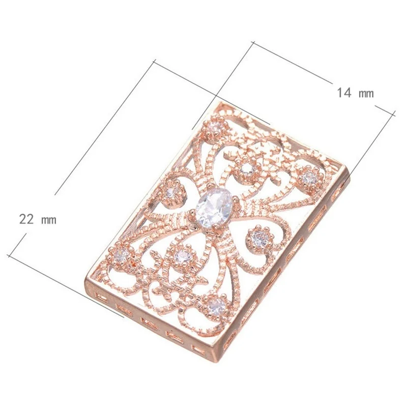 Rose Gold Украшения из бисера, 3 отверстия, отделитель украшений, аксессуары для женщин, натуральные камни, жемчуг, ювелирное изделие, сделай сам - Цвет: Rose Gold