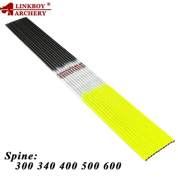 

Linkboy Archery Pure Carbon Arrows Shaft ID6.2mm Spine300 Compound Recurve Bow Longbow Hunting Shooting Accessories