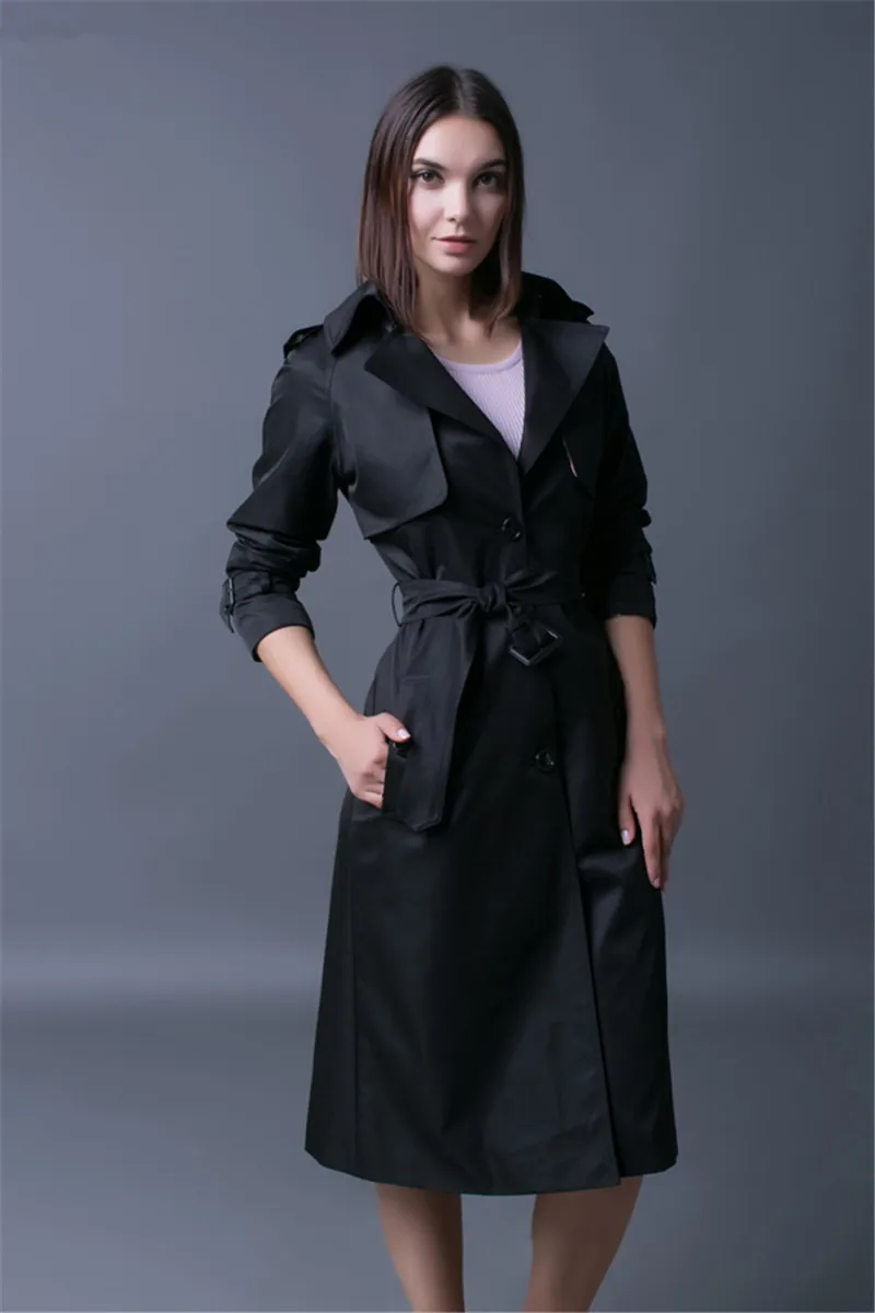 Женский Тренч AYUNSUE в британском стиле длинные женские пальто ветровка тренчкот