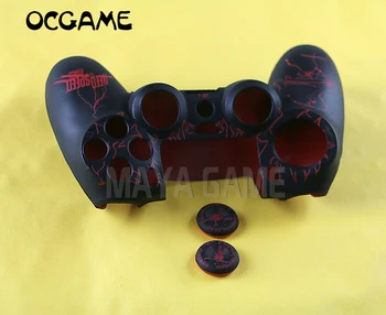 

OCGAME 10pcs/lot Soft Silicone Rubber Skin Case Cover For PlayStation 4 PS4 Controllers with the 3d joystick cap and box