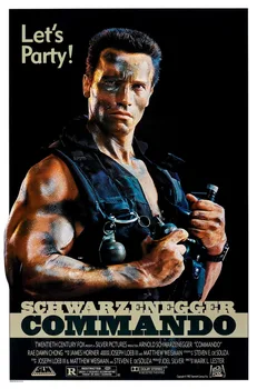

COMMANDO Movie Poster 1985 SILK POSTER Decorative painting 24x36inch