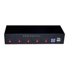 HighTek HK-4T1VKU 4 ports KVM switcher 4 VGA in 1 VGA out kvm switch box