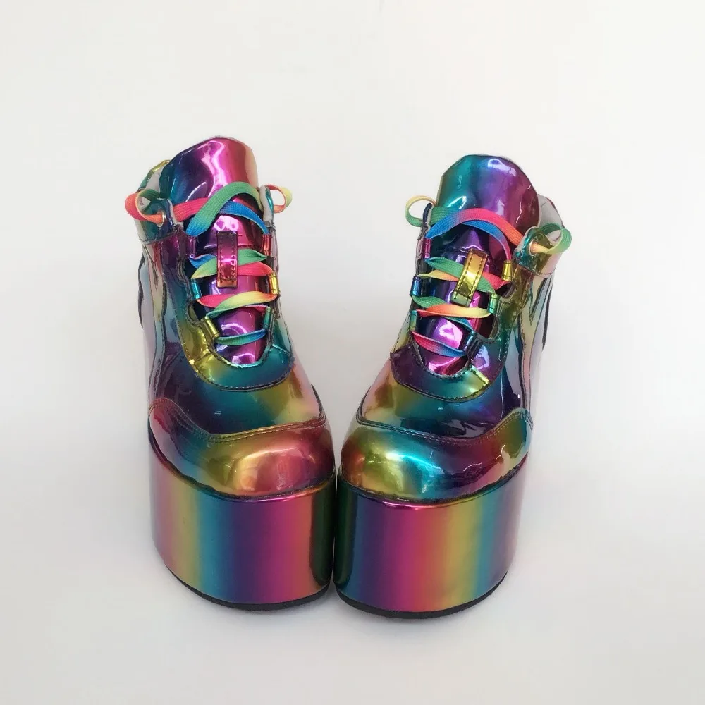 Japanese-Harajuku-High-Platform-Round-Toe-Women-Lolita-Rainbow-Ankle-Boots-Lace-Up-PU-Leather-Lolita-NightClub-Stage-Boots-5