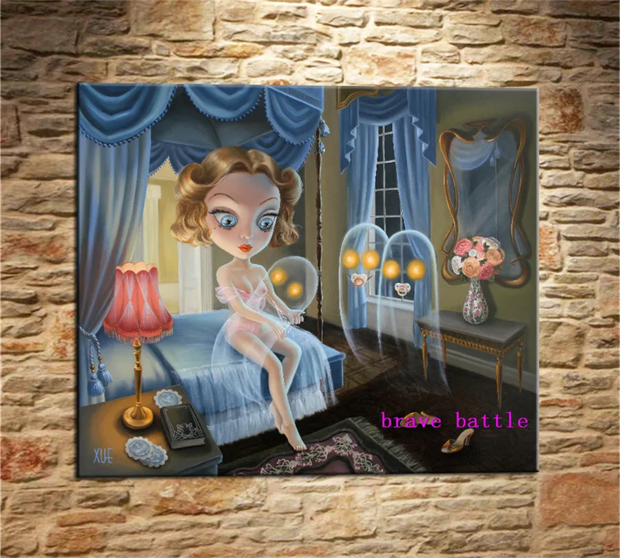 

Mark Ryden Childish Strange Dark World Canvas Painting Living Room Bedroom Home Decor Modern Mural Art Oil Painting #230