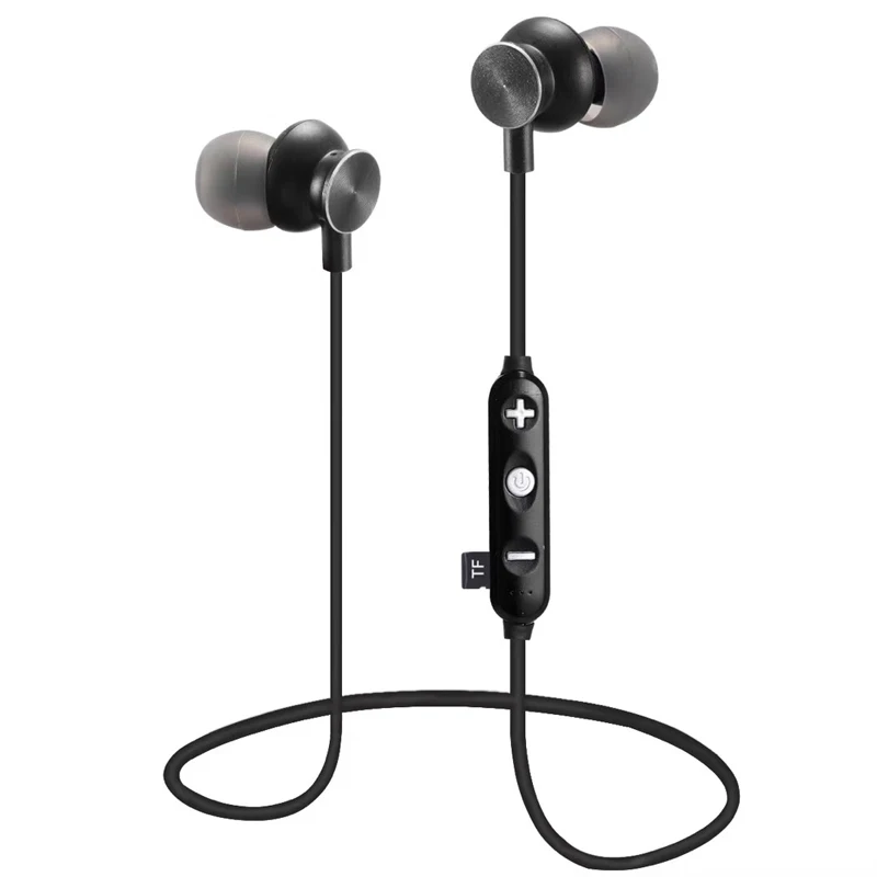 

Magnetic Attraction Sport Bluetooth Earphone Wireless Earphones For Mobile Phone In Ear Headphones with TF Card Stereo Headset