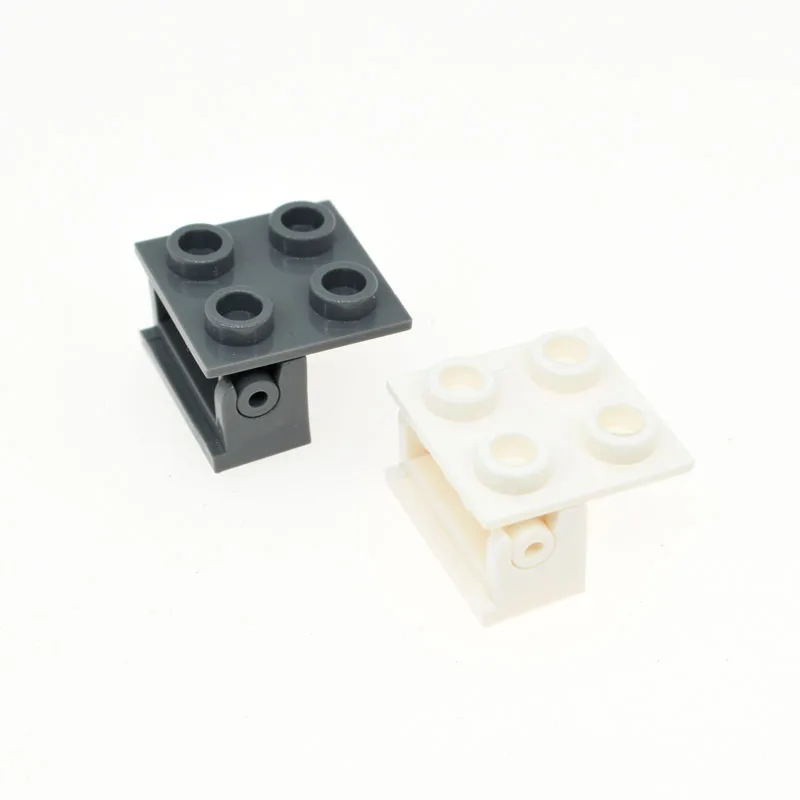 LEGO Parts No 6134 QTY 10 Light Bluish Gray Hinge Brick 2 x 2 Top Plate 